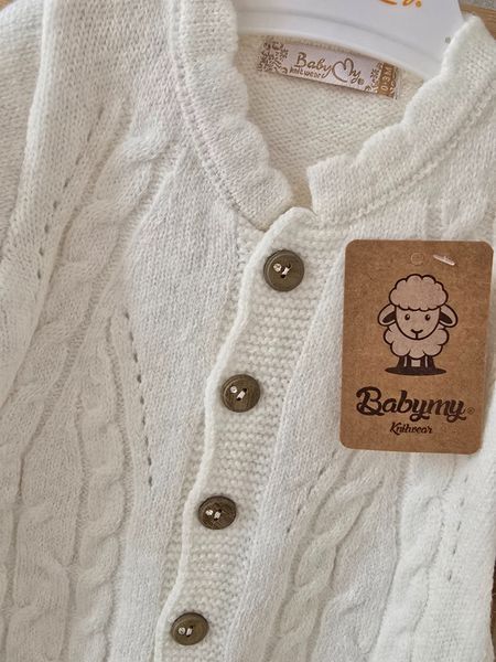 Комбінезон для дівчинки BabyMy молочний 00029 фото