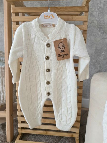 Комбінезон для дівчинки BabyMy молочний (6-9 міс) 00029 фото
