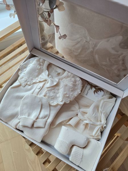 Набор 5 в 1 на девочку 8425 Cream Nipperland (0-3 м) 8425 фото