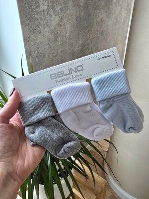 Шкарпетки для хлопчика Belino 0-6 місяців (3 шт) 00073 фото