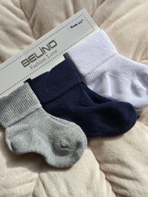 Шкарпетки для хлопчика Belino 0-6 місяців 000239 (3 шт) 000239 фото
