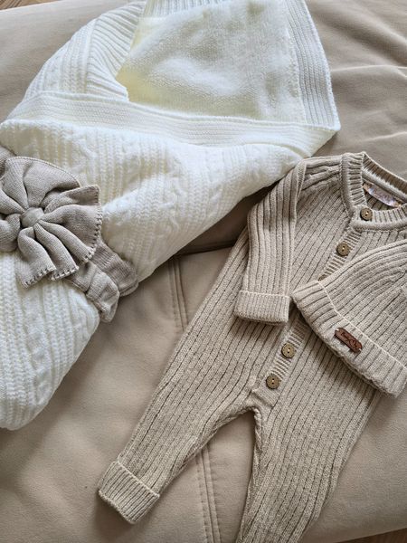 Плед в'язаний на утеплювачі BabyMy 4119 молочний 4119 фото