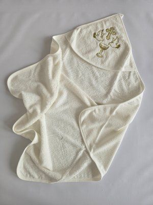 Крижма рушник з куточком для хрещення (золотий) 00070 00070 фото