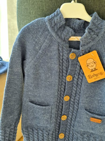 Вязаный костюм для мальчика BabyMy 4062 синий (2 года) 4062 фото