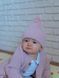 В'язаний костюм 4-ка для дівчинки BabyMy 4127 Пудра (68-74 см) 4127 фото 2